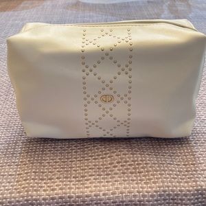 Christian Dior New White Cosmetic Makeup Bag